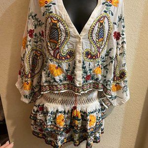 Beautiful ZARA set New without tags Bohemian Size L, M